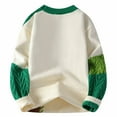 thumbnail image 4 of Elvqul Sweater for Men Crewneck Knitted Long Sleeve Big and Tall Colorblock Mens Pullover Sweater, 4 of 5