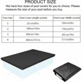 thumbnail image 4 of Bâche de Protection pour Piscine, 259*170cm Bâche Rectangulaire pour Piscine, Bâche Hivernage Piscine hors Sol, Couverture de Piscine Pliable et Imperméable étanche à l'eau et à la Poussière, 4 of 5