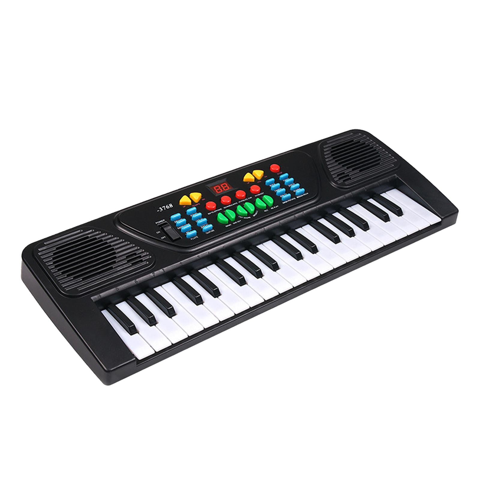 LeeQinersw Keyboard Piano Digital Electronic Piano Keyboard Multifunctional W/ Mic Keyboard