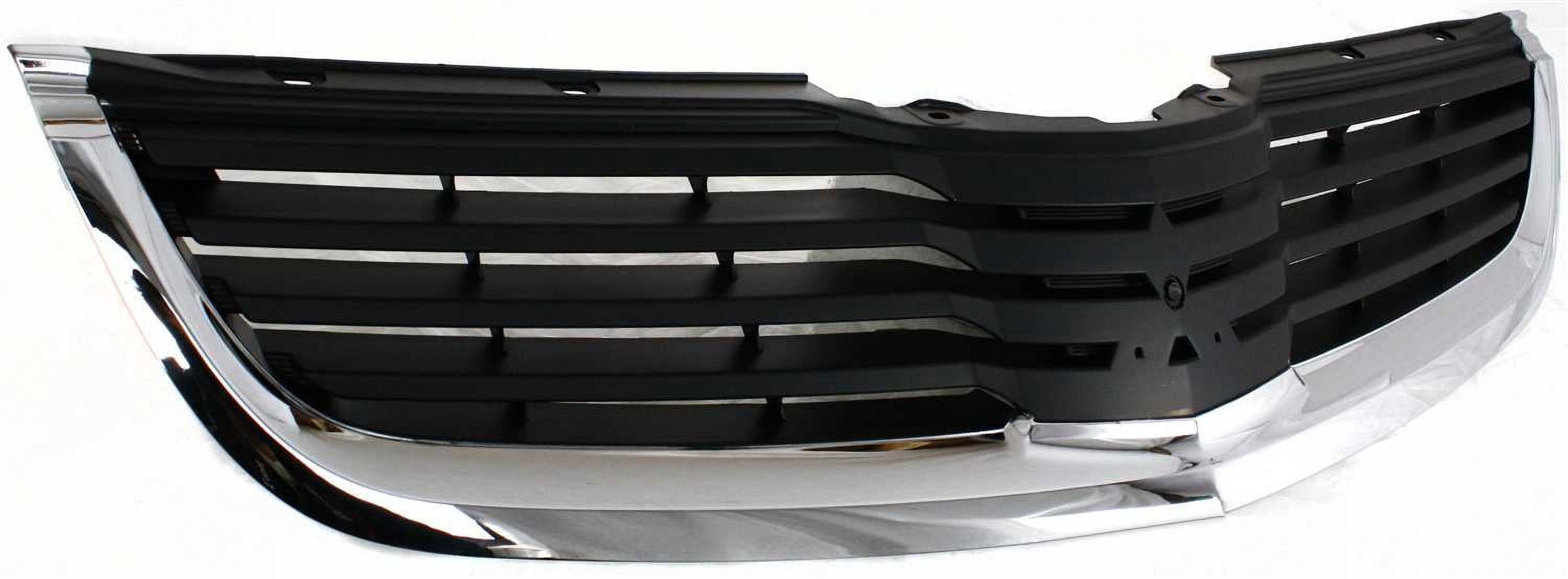 Grille Assembly Compatible With 2007-2008 Mitsubishi Galant Chrome Shell with Painted Black Insert