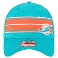 thumbnail image 2 of Men's New Era  Aqua Miami Dolphins Stripes 39THIRTY Flex Hat, 2 of 5