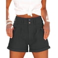 thumbnail image 2 of Pantalones cortos casuales para mujer, pantalones cortos de verano para mujer, pantalones cortos de verano con bolsillos y cintura alta, artesanía superior, 2 of 2
