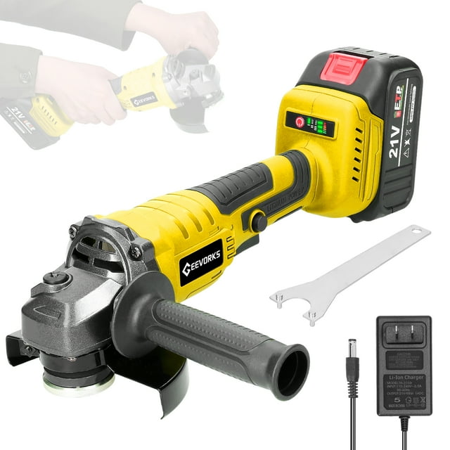 Amoladora angular M14 de 21V y 125mm, Motor sin escobillas, herramienta de molienda eléctrica, máquina cortadora de litio multifuncional, utilidad