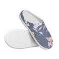 thumbnail image 3 of Lsque Watercolor Flowers Butterfly Pattern Womens Comfort Cotton on Scuff With Memory Foam and Anti-skid Sole Slipper-39/40, 3 of 7
