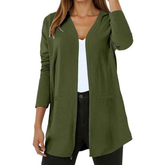 Women's V Neck Lightweight Soft Cardigan Open Front Knit Sweater Casual Cover Up for Everyday Wear Spring Summer Fall