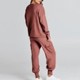 thumbnail image 6 of TrendVibe365 Sweatsuit Set for Women Clothes Solid Color Lapel Neck Long Sleeve Shirts and Jogger Sweatpants Casual Comfy Outfits Activewear Tracksuit Jogging Suits Sweatsuits, 6 of 8