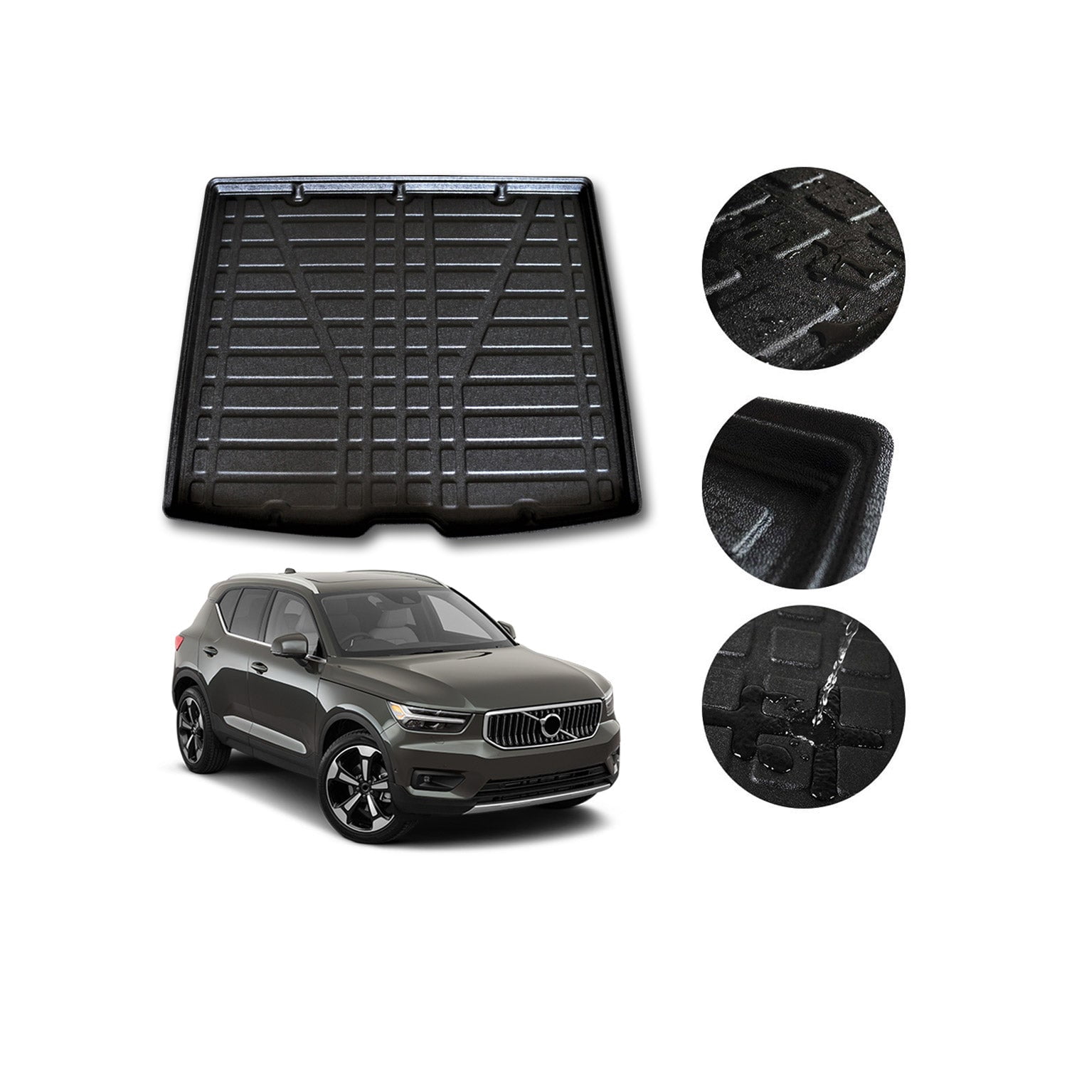 Trunk Mat Rear Cargo Liner for Volvo XC40 20182023 AllWeather