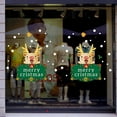 thumbnail image 2 of Christmas Window Sticker Beatuiful Various Christmas Pattern Window Decals Christmas Tree Santa Claus for Home Shop Window and Wall Decoration (Cute Elks say Merry Christmas), 2 of 5