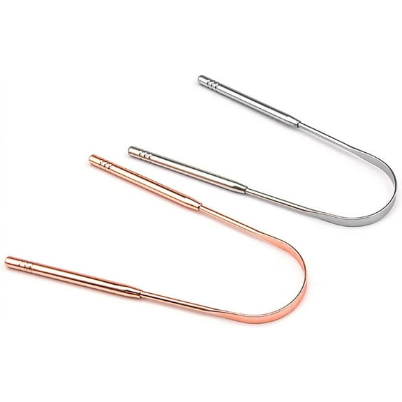Tongue Cleaner Rose Gold Adult Tongue Scraper Set for Tongue