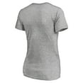 thumbnail image 3 of Women's Heathered Gray Notre Dame Fighting Irish Play Like A Champion Today Shamrock V-Neck T-Shirt, 3 of 3