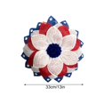 thumbnail image 3 of Deeceymbur Independence Day Flag Wreath Home Decor Scene Layout Prop Pendant for Front Door Wall Fireplace Party, 3 of 7