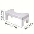 thumbnail image 5 of 1pc Toilet Potty Stool For Adults, 7" Heavy Duty Plastic Portable Squatting Poop Foot Stool ,Bathroom Non-Slip Toilet Assistance Step Stool, 5 of 12