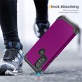 thumbnail image 7 of for Motorola Moto G Power 2022, Slim Dual Layer 3 in 1 Heavy Duty Protection Hybrid Hard PC Soft Silicone Rugged Bumper Anti Slip Full-Body Protective Cases For Motorola Moto G Power (2022),Purple, 7 of 7