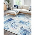 thumbnail image 2 of VEVOR Large Area Rug 5 x 7 ft Anti-Skid and Tear-Resistant Floor Mat Modern Blue, 2 of 9