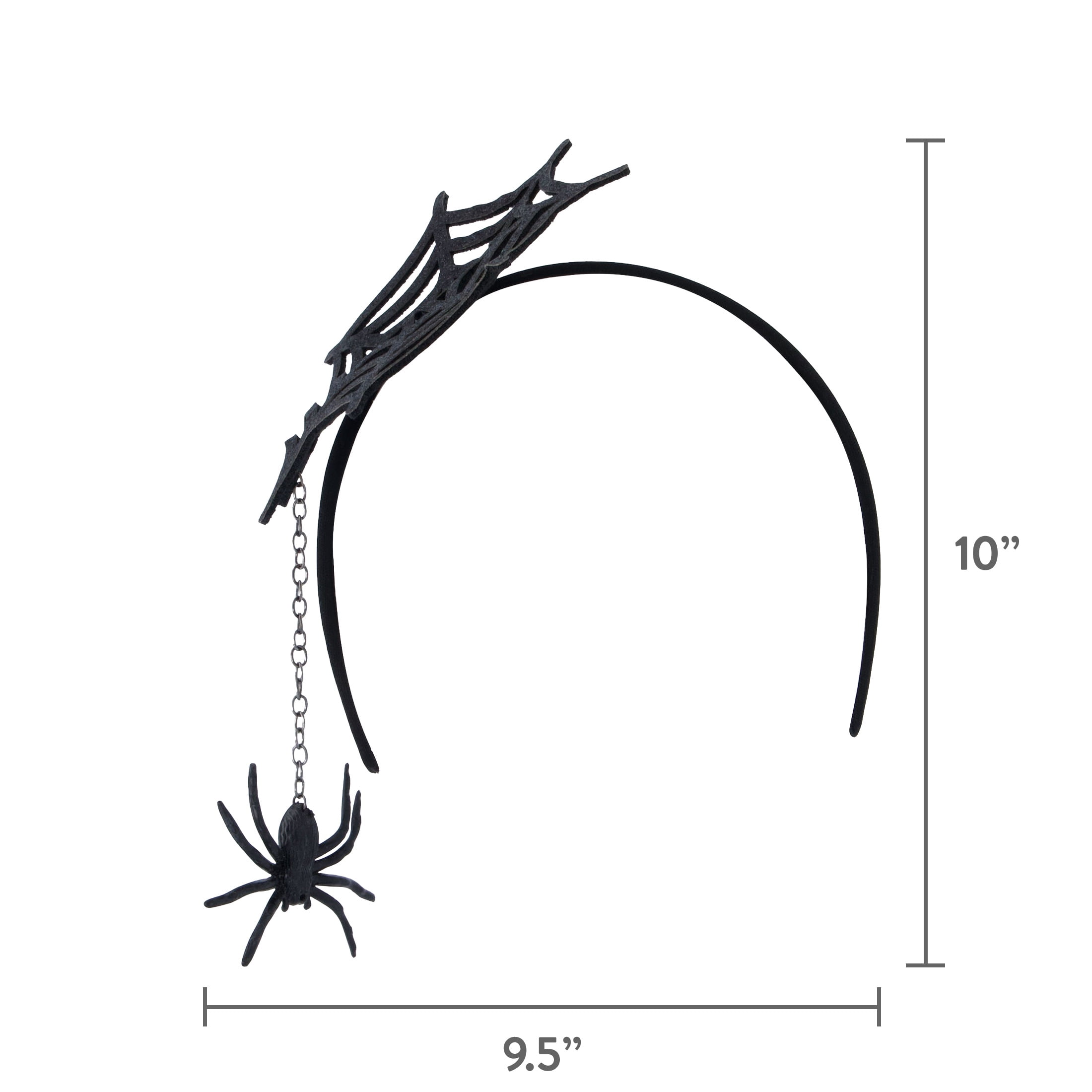 Spider Costume Accessory Kit for Adults, Black, 2 Pieces, Halloween by Way To Celebrate