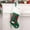 Green, variant on RuiJiao Felt Christmas Stocking with Photo Display, Santa Claus Patchwork Embroidery Ornament for Holiday Decor, Gift Socks and Candy Bag