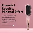thumbnail image 2 of L'ange Hair Le Vite Hair Straightener Brush | Heated Hair Straightening Brush Flat Iron, Blush, 2 of 11