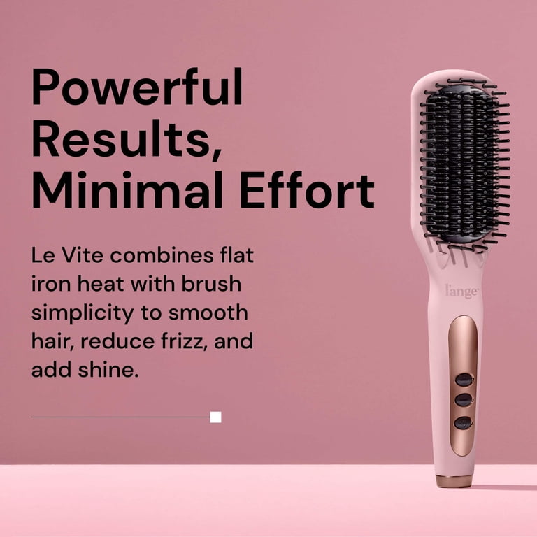 Lange Rose Gold Electric Straightening Brush - Black Bristles L main image 4