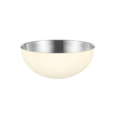 

Soup Bowls Mixing Bowl Unbreakable Stainless Steel Cereal Bowls Serving Bowls Salad Bowls for Kitchen Restaurant Dining Table Sauces Ramen 16cm White