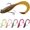 A-2.5"-1/8oz, variant on Duramax TPE Soft Fishing Lures with BKK Hooks, Easy Catch Curly & T-Tail for Trembly Sinking & Vibrating Swim, UV or Glow Effect for All Conditions, Pre-rigged Swimbait for Bass Trout Crappie