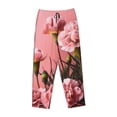 thumbnail image 6 of Fotbe Delicate Pink Carnations A Women's Pajama Pants,Sleepwear Pants,Pj Bottoms Drawstring And Pockets-Small, 6 of 7