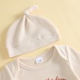 thumbnail image 6 of Cjfdfy Newborn Baby Boy Girl Fall Outfit New To The Farm Print Long Sleeve Waffled Romper And Hat Infant Cute Cow Farm Outfit 0-18M Newborn Coming Home Clothes, 6 of 9