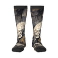 thumbnail image 1 of Gaeub Chaussettes Design Imprimé Léopard Neige Chaussettes Hautes Extensibles pour Hommes Femmes Adolescents, Chaussettes de Softball Soccer pour Randonnée, Sport, 1 of 6