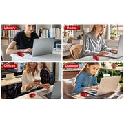 Dpisuuk Wireless Mouse, Cute Animal Ladybug Computer Mouse with USB Receiver, Portable 2.4GHz Optical Mice, Cordlless Mouse for Laptop Desktop PC