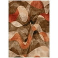 thumbnail image 2 of Addison Rugs Chantille Indoor/Outdoor Contemporary Abstract Chocolate Washable Rectangle Rug, 5' x 7'6", 2 of 6