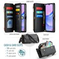 thumbnail image 2 of Dteck Crossbody Wallet Case for Samsung Galaxy A36 5G,Heavy Duty Leather Case  PU Leather Magnetic Closure Zipper Pocket Stand Cover with Shoulder Strap for Samsung Galaxy A36 5G,Black, 2 of 8