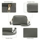 thumbnail image 4 of Monederos de mano tipo billetera de PU para mujer, pequeños bolsos cruzados para teléfono, bolso informal, 19*13*4cm, 4 of 5