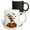 Multicolor, variant on 3drose, Cute Funny Moose Jumping in Leaf Pile Cartoon, 11oz Mug