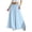 Blue, variant on OGLCCG Wide Leg Pants for Girls Summer Ice Silk Palazzo Flowy Pants for Kids Comfort Soft Casual Elastic Waist Lounge Trousers 4-15 Years