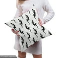 thumbnail image 5 of Reptile Fabric by the Yard, Animal Silhouette of Lizards in Monochrome Design Australian Wildlife, Decorative Upholstery Fabric for Chairs & Home Accents, Charcoal Grey and White by Ambesonne, 5 of 5