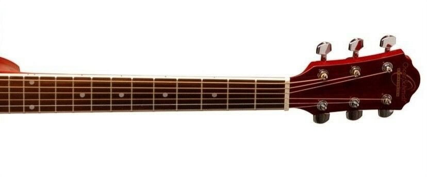 Oscar Schmidt OF2 Folk Acoustic Guitar. Cherry Sunburst