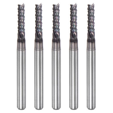 Fraises CNC Carbure Revêtu Titane - Lot De 4 - 0.3mm X 1.5mm - Pour PCB, Bois, Plastique