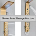 thumbnail image 2 of Zovajonia LED Stainless Steel Shower Panel Tower Faucet Set Fixture Massage System Jets, 2 of 8