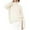 White, variant on Women's Long High Neck Solid Ribbed Knit Lightweight Pullover Sweater Top