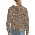 thumbnail image 7 of Daiia Leopard Print-2 Pattern Women's Fashion Hoodies & Sweatshirts with Kangaroo Pocket Hooded Sweatshirt with Eye-catching Drawstrings-Small, 7 of 7
