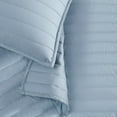 thumbnail image 2 of Brooklyn Loom Classic Solid 100% Cotton 200 Thread Count Percale Sky Blue 3-Piece Full/Queen Quilt Set, Solid Casual themed, Adult Bedding, OEKO-TEX Certified, 2 of 9