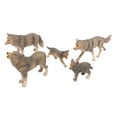 thumbnail image 2 of Juguetes de estatuilla de lobo, 5 piezas Estatuilla de lobo Animal salvaje Juguetes de lobo Modelo de lobo Diseño de próxima generación, 2 of 8