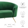 thumbnail image 3 of Sofa, Green, Velvet, Modern Contemporary, Mid Century Living Hotel Lounge Cafe Lobby, 3 of 8