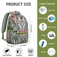 thumbnail image 6 of Geometric Paisley Design School Backpack for Students Colorful Artistic Vintage Boho Floral Pattern, Comfortable and Multifunctional Students’s Backpack, 6 of 6