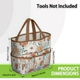 thumbnail image 3 of Bright Flowers Garden Tools Bag, Water-proof Oxford Garden Tote Home Organizer Gardening Tool Bag Kit Holder with 8 Pockets for Indoor and Outdoor Gardening(Tools Not Included), 3 of 6