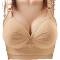 thumbnail image 5 of Sujetadores cómodos para mujeres mayores de mediana edad, copa modelo fino, hebillas de tres filas, ropa interior femenina de comercio exterior, 5 of 5