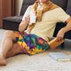 thumbnail image 5 of Balery Psychedelic Sunflowers Pantalones cortos de pijama de punto de algodón para hombre con cinturilla y bolsillos-XX-Large, 5 of 6
