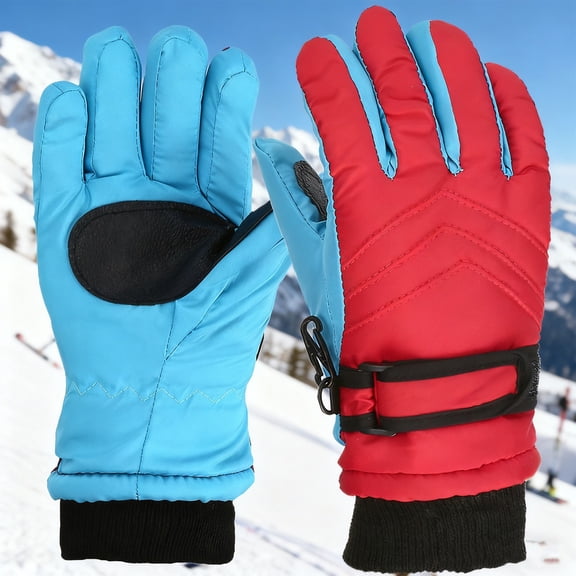 CPNG Kids Winter Gloves for Boys Girls Outdoors Snow Gloves Ski Gloves & Thick Warm Snowboarding Gloves Toddler Insulated Waterproof Gloves