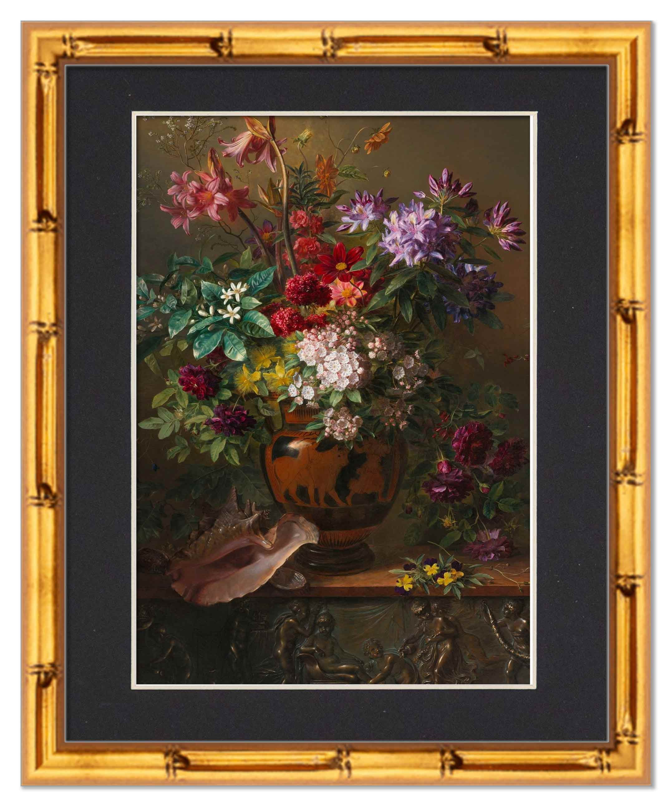 16x20 Frame Gold Bamboo With Black Picture Mat For 16x20 Photo - Gold Bamboo 18x24 Frame To Display