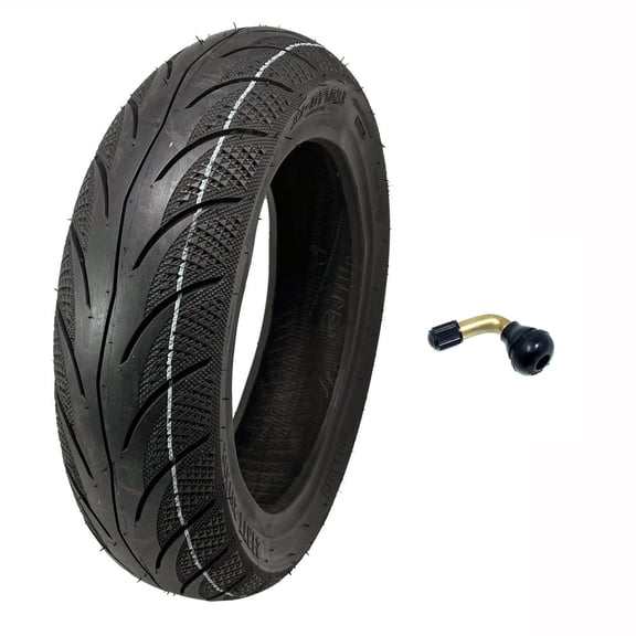 COMBO Tire 120/70-12 Tubeless Street All-Weather Tread TR87 Bent Metal Valve Stem