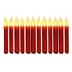 thumbnail image 1 of Vela LED sin llama de simulación, vela de lágrima de poste largo, vela de cumpleaños colorida, concha amarilla, luz decorativa con destellos, roja, 1 of 8